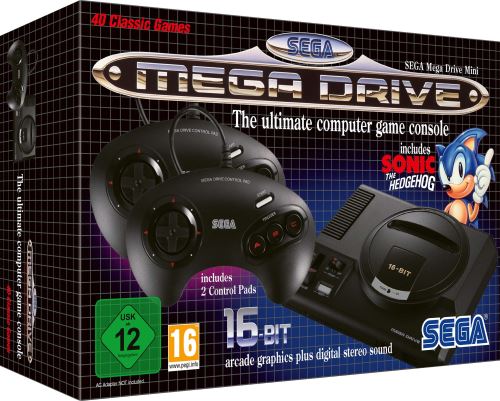Pack Sega Mega Drive Mini Noir État correct - Sega reconditionné disponible sur Fnac