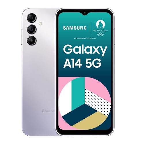 Smartphone Samsung Galaxy A14 6,6"" 5G Nano SIM 64 Go Gris État correct - Samsung reconditionné disponible sur Fnac