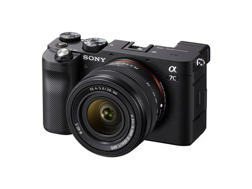 Appareil photo hybride Sony Alpha 7C Noir + Objectif FE 28-60mm f/4-5.6 État correct - Sony reconditionné disponible sur Fnac