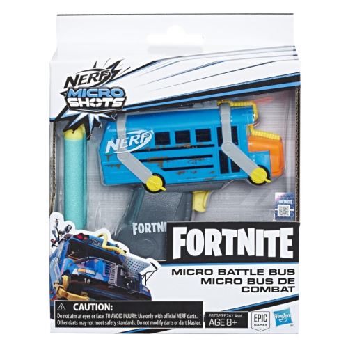 Pistolet Nerf Micro Shots Fortnite Micro Bus de Combat Bleu État correct - NERF reconditionné disponible sur Fnac