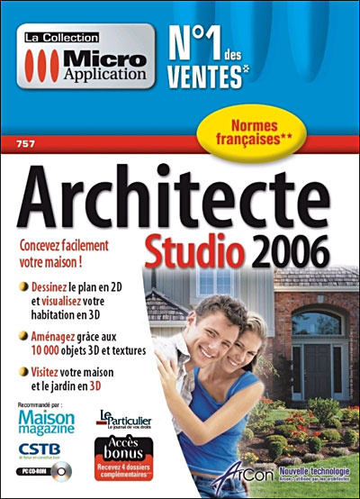 Acheter Architecte Studio 2006 État correct - 27,16 € Architecte Studio 2006 État correct - Avanquest reconditionné disponible sur Fnac
