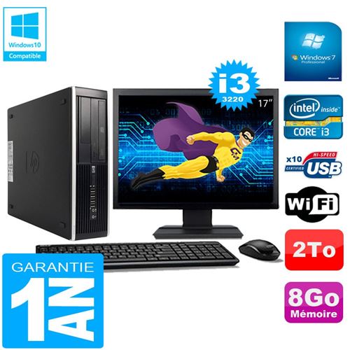 Acheter Pc hp compaq pro 6300 sff i3-3220 8go 2to graveur dvd wifi w7 ecran 17' État correct - 279,00 € Pc hp compaq pro 6300 sff i3-3220 8go 2to graveur dvd wifi w7 ecran 17' État correct - Hewlett-Packard reconditionné disponible sur Fnac