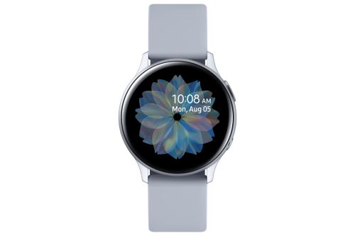 Samsung Galaxy Watch Active 2 - 40 mm - nuage argent aluminium - montre intelligente avec bande - fluoroélastomère - nuage d'argent - affichage 1.2"" - 4 Go - Wi-Fi, NFC, Bluetooth - 26 g État correct - Samsung reconditionné disponible sur Fnac