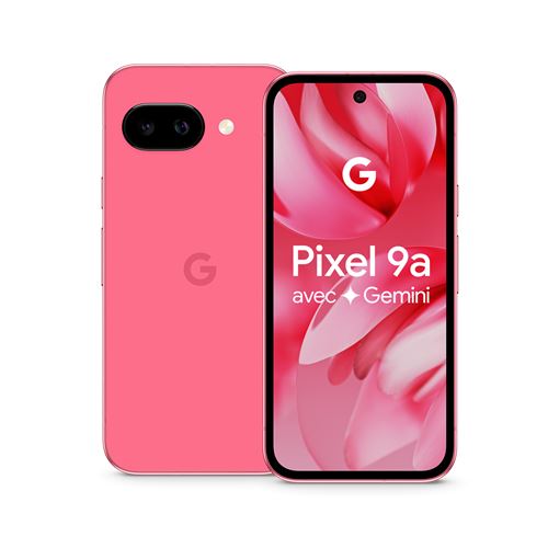 Acheter Smartphone Google Pixel 9a 6,3"" 5G Double SIM 128 Go Rose Pivoine État correct - 340,99 € Smartphone Google Pixel 9a 6,3"" 5G Double SIM 128 Go Rose Pivoine État correct - Google reconditionné disponible sur Fnac