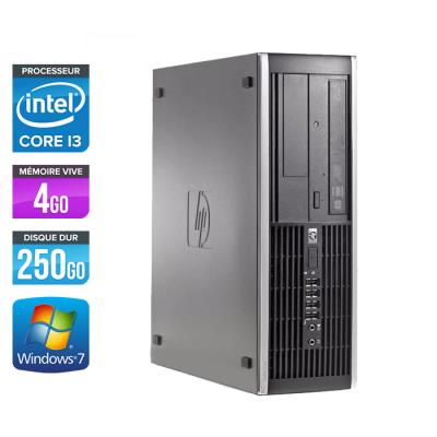 Unité centrale HP Elite 8100 SFF - Noir - Intel Core i3-550 / 3.2 GHz - RAM 4 Go - HDD 250 Go - DVDRW - Gigabit Ethernet - Windows 7 Professionnel État correct - Hewlett-Packard reconditionné disponible sur Fnac