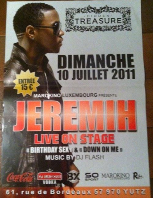 Acheter JEREMIH - 70x100 cm - AFFICHE / POSTER État correct - 17,99 € JEREMIH - 70x100 cm - AFFICHE / POSTER État correct - N/A reconditionné disponible sur Fnac