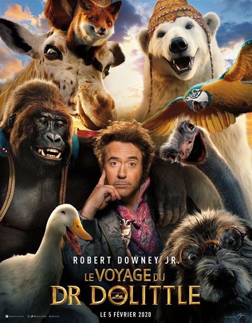 Affiche de Cinéma Originale - Le Voyage Du Dr Dolittle - 2020 - Robert Downey Jr., Antonio Banderas - 116x158cm État correct - N/A reconditionné disponible sur Fnac