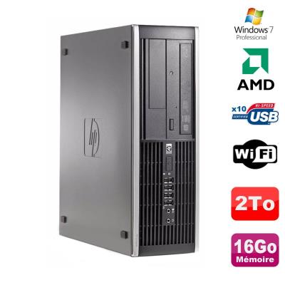 Pc hp compaq 6005 pro sff amd 3ghz 16go ddr3 2to sata graveur wifi win 7 pro État correct - Hewlett-Packard reconditionné disponible sur Fnac