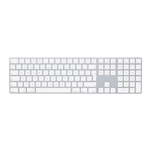 Apple Magic Keyboard with Numeric Keypad - Clavier - sans fil - Bluetooth - QWERTY - R.-U. - argent État correct - Apple reconditionné disponible sur Fnac