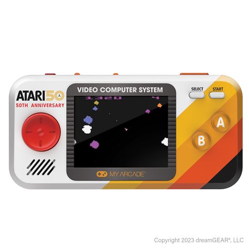 Console rétrogaming Just For Games Pocket Player PRO Atari 50th Anniversary 100 jeux en 1 Noir et Orange État correct - Just For Games reconditionné disponible sur Fnac