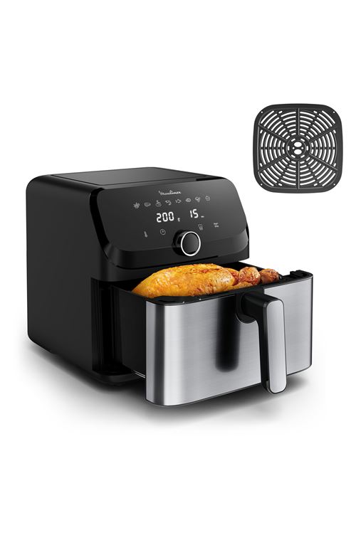 Friteuse sans huile Moulinex Easy Fry Mega EZ855D20-RA 7.5 L Argent Reconditionné État correct - Moulinex reconditionné disponible sur Fnac