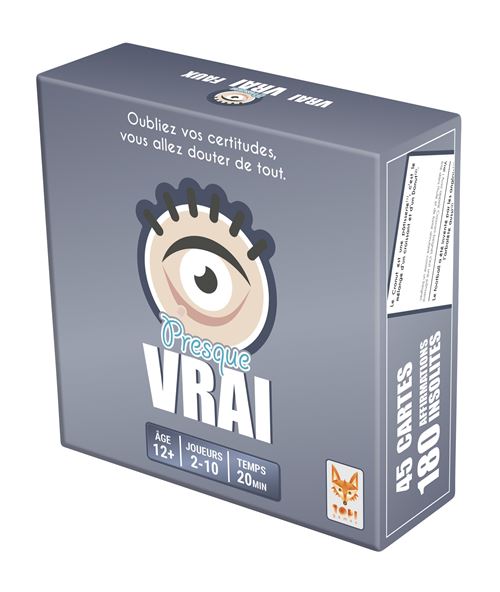 Jeu d’ambiance Topigames Presque Vrai État correct - N/A reconditionné disponible sur Fnac