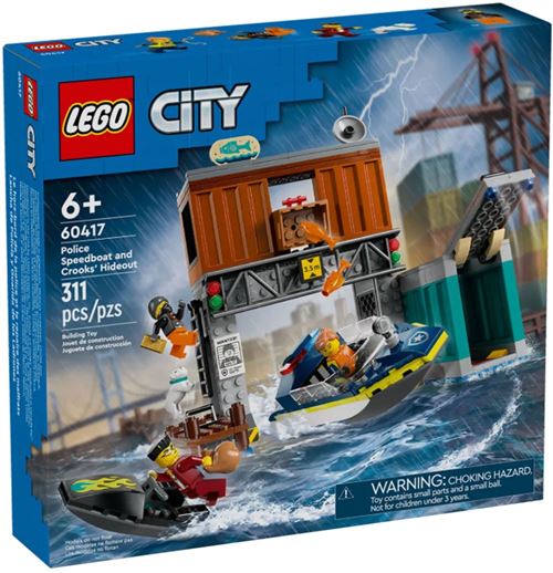 Acheter LEGO® City 60417 Le hors-bord de la police et la cachette des voleurs État correct - 65,71 € LEGO® City 60417 Le hors-bord de la police et la cachette des voleurs État correct - N/A reconditionné disponible sur Fnac