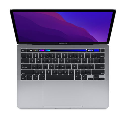 MacBook Pro Touch Bar 13 2020 Apple M1 3,2 Ghz 8 Go 512 Go SSD Gris Sidéral - Reconditionné avec Batterie Neuve Incluse État correct - N/A reconditionné disponible sur Fnac