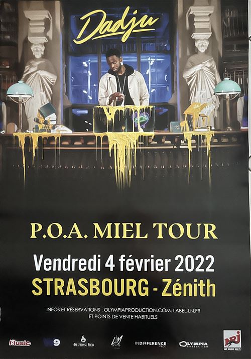 DADJU - P.O.A. Miel Tour - 80x120cm - AFFICHE État correct - N/A reconditionné disponible sur Fnac