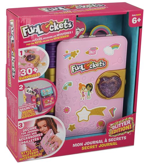 Jeu créatif Funlockets Mon journal à secrets Edition Pailletée État correct - N/A reconditionné disponible sur Fnac