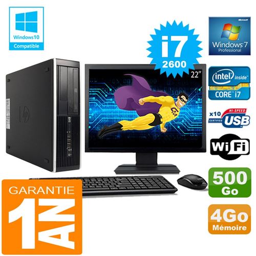 Acheter Pc hp compaq 8300 sff core i7-2600 ram 4go disque 500 go wifi w7 ecran 22' État correct - 339,00 € Pc hp compaq 8300 sff core i7-2600 ram 4go disque 500 go wifi w7 ecran 22' État correct - Hewlett-Packard reconditionné disponible sur Fnac