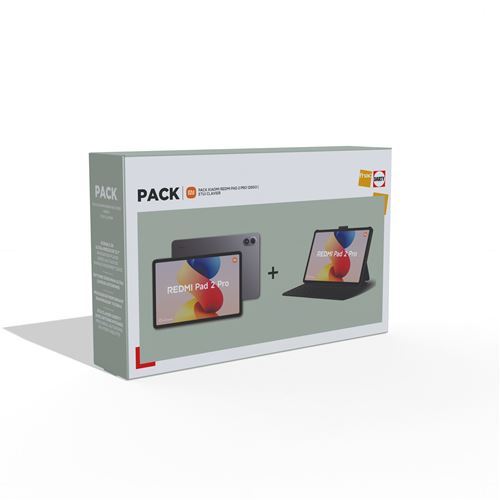 Pack Tablette tactile Xiaomi Redmi Pad 2 Pro 12,1"" Wifi 128 Go Gris + Cover clavier État correct - Xiaomi reconditionné disponible sur Fnac