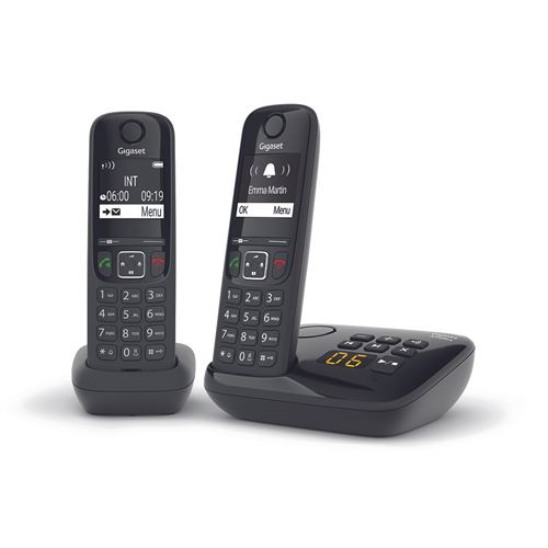 Téléphone sans fil Gigaset AS690A Duo Noir État correct - Gigaset reconditionné disponible sur Fnac