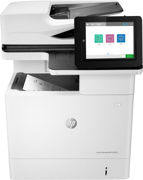 HP LaserJet Managed MFP E62655dn - Imprimante multifonctions - Noir et blanc - laser - 216 x 864 mm (original) - A4/Legal (support) - jusqu'à 52 ppm (copie) - jusqu'à 52 ppm (impression) - 650 feuilles - USB 2.0, Gigabit LAN, hôte USB 2.0 État correct - Hewlett-Packard reconditionné disponible sur Fnac