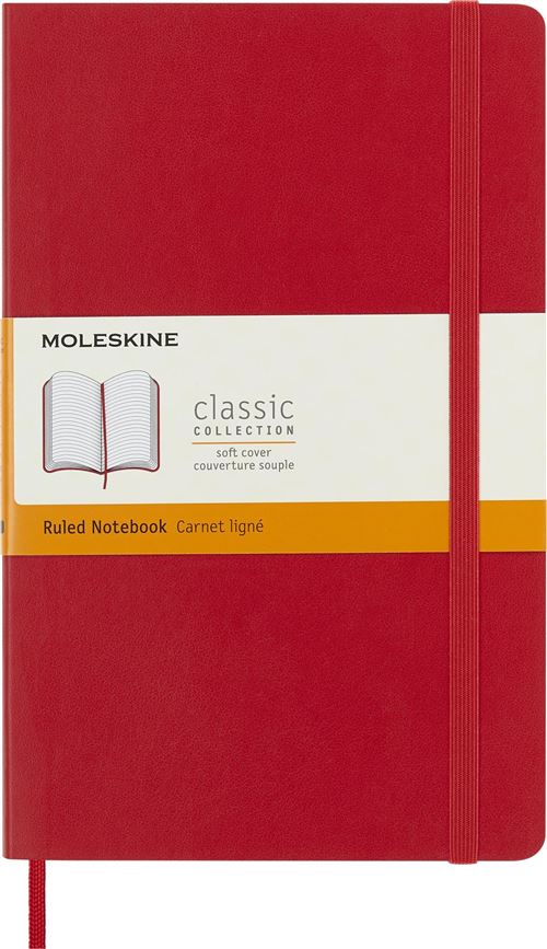 Acheter Carnet classique grand format ligné Moleskine Couverture souple Rouge Ecarlat État correct - 26,01 € Carnet classique grand format ligné Moleskine Couverture souple Rouge Ecarlat État correct - Moleskine reconditionné disponible sur Fnac