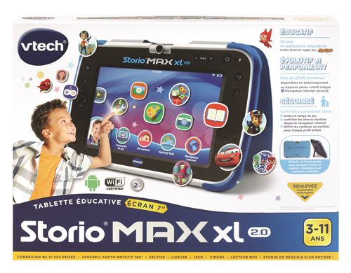 Tablette Vtech Storio Max XL 2.0 Bleu État correct - VTech reconditionné disponible sur Fnac
