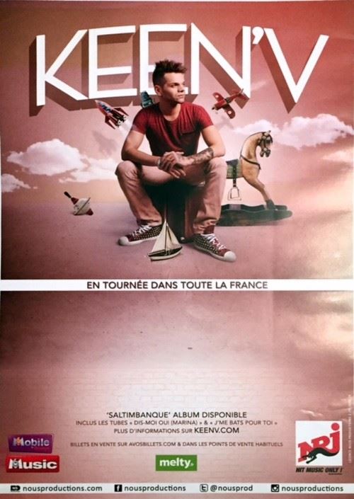 Keen'v - 40x60 cm - AFFICHE / POSTER État correct - N/A reconditionné disponible sur Fnac