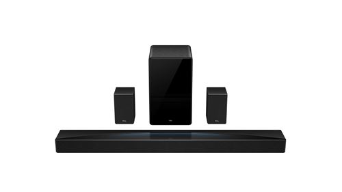 Barre de son Tcl Q85H Pro Dolby Atmos 7.1.4 ch Noir avec caisson de basses sans fil État correct - TCL reconditionné disponible sur Fnac
