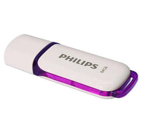 Clé USB Philips Snow 2.0 64 Go Blanc et Violet État correct - Philips reconditionné disponible sur Fnac