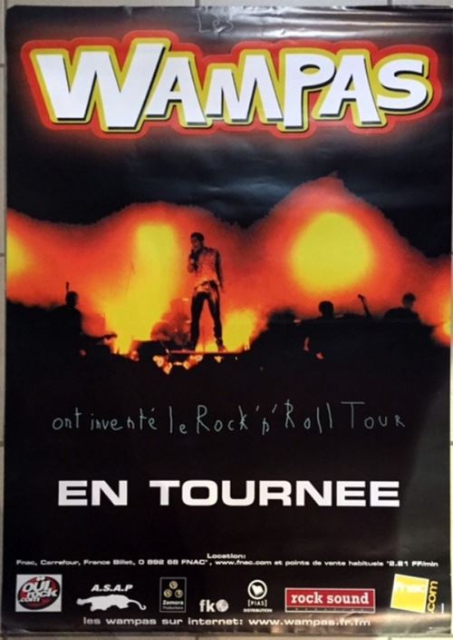 Les Wampas - 70x100 cm - AFFICHE / POSTER État correct - N/A reconditionné disponible sur Fnac
