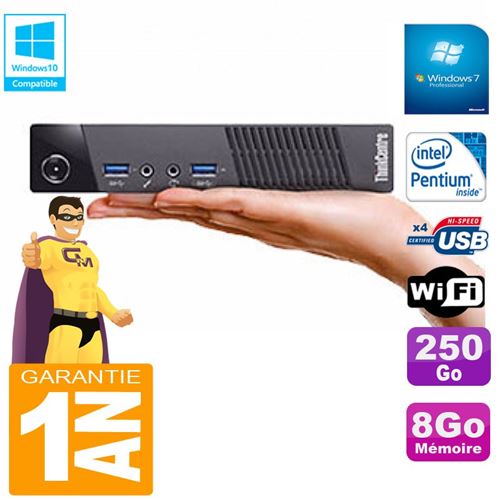 Acheter Ultra mini pc lenovo m73 usff tiny g3250t 8go disque 250go wifi w7 État correct - 119,00 € Ultra mini pc lenovo m73 usff tiny g3250t 8go disque 250go wifi w7 État correct - Lenovo reconditionné disponible sur Fnac