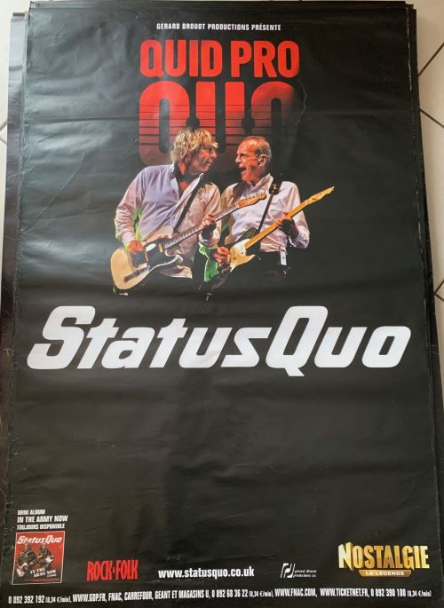 Status Quo - Quid Pro Tour - AFFICHE État correct - N/A reconditionné disponible sur Fnac