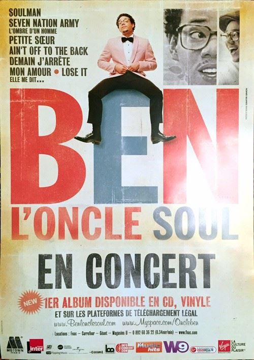 Acheter Ben l'Oncle Soul - 40x60 cm - AFFICHE / POSTER État correct - 11,99 € Ben l'Oncle Soul - 40x60 cm - AFFICHE / POSTER État correct - N/A reconditionné disponible sur Fnac