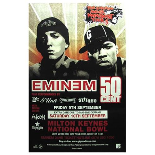 Eminem - 50 Cent - 100x150 cm - AFFICHE / POSTER État correct - N/A reconditionné disponible sur Fnac