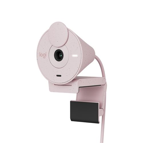 Webcam Logitech Brio 300 Full HD Rose État correct - Logitech reconditionné disponible sur Fnac