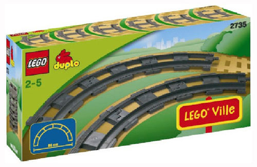 LEGO® DUPLO® 2735 6 rails courbes État correct - LEGO Duplo reconditionné disponible sur Fnac