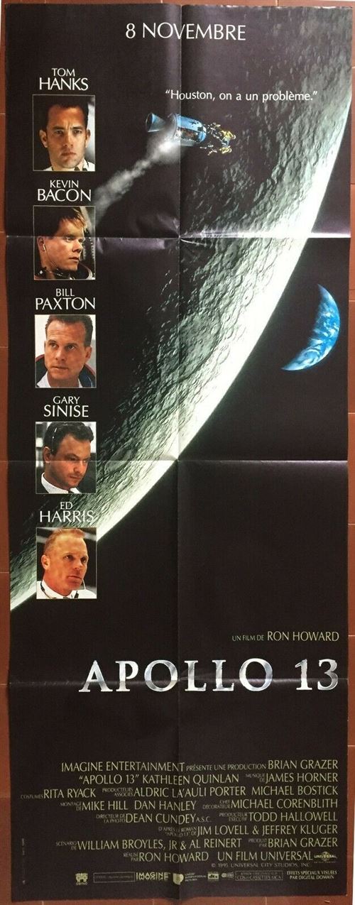 APOLLO 13 - Tom hanks - 60x160cm - Affiche de cinéma originale pliée État correct - N/A reconditionné disponible sur Fnac