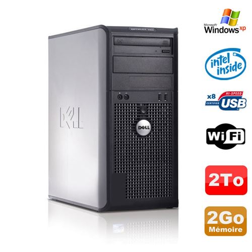 Acheter Pc tour dell optiplex 360 mt intel e7400 2.8ghz 2go disque 2000go dvd wifi win xp État correct - 189,00 € Pc tour dell optiplex 360 mt intel e7400 2.8ghz 2go disque 2000go dvd wifi win xp État correct - Dell reconditionné disponible sur Fnac