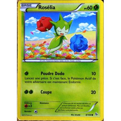 carte Pokémon 8/106 Rosélia 60 PV Série Xy Étincelles NEUF FR État correct - Pokémon reconditionné disponible sur Fnac