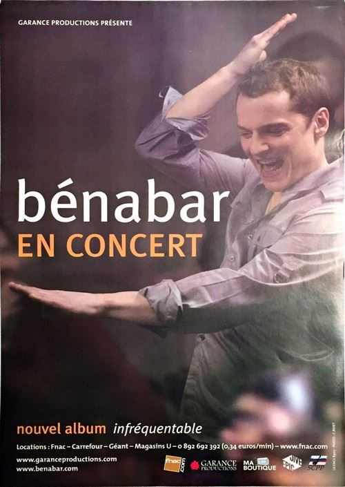 Bénabar - en Concert Infréquentable - AFFICHE État correct - N/A reconditionné disponible sur Fnac