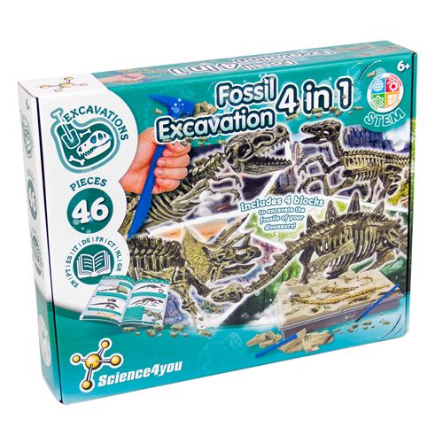 Science4You – Kit Archéologie Enfant 4 en 1 - Jeu Scientifique et Educatif - État correct - N/A reconditionné disponible sur Fnac