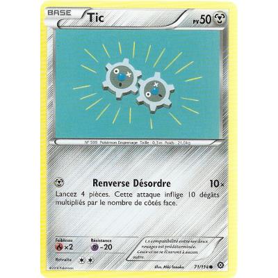 Acheter Carte Pokemon - XY11- Offensive vapeur - Tic - PV 50 - 71/114 - Commune - VF État correct - 16,00 € Carte Pokemon - XY11- Offensive vapeur - Tic - PV 50 - 71/114 - Commune - VF État correct - Asmodee reconditionné disponible sur Fnac