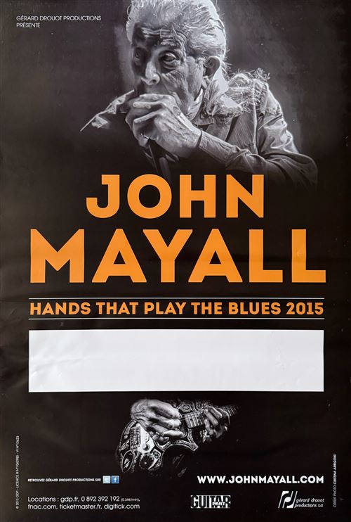 Affiche - John Mayall - Hands That Play The Blues 2015 - 40x60cm État correct - N/A reconditionné disponible sur Fnac