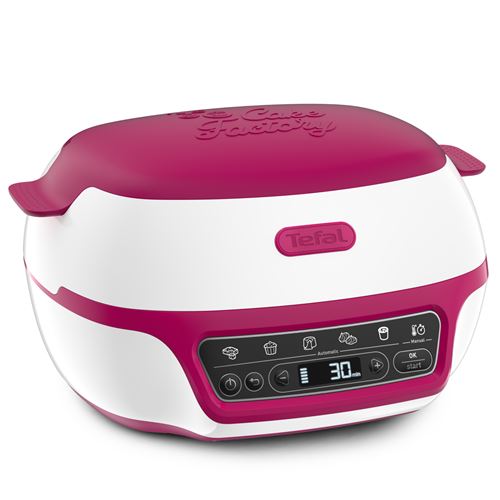 Acheter Machine à gâteaux Tefal Cake Factory Delices Set moules CreaBake KD810112 1100 W Rose et Blanc État correct - 178,99 € Machine à gâteaux Tefal Cake Factory Delices Set moules CreaBake KD810112 1100 W Rose et Blanc État correct - Tefal reconditionné disponible sur Fnac