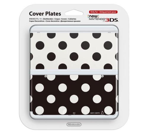 Coque Nintendo pour New 3DS Pois Noir et Blanc