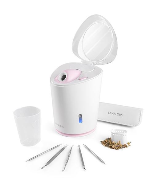 Sauna facial à vapeur chaude et froide Lanaform Facial Luxury Steamer LA131206 Blanc et Rose État correct - Lanaform reconditionné disponible sur Fnac