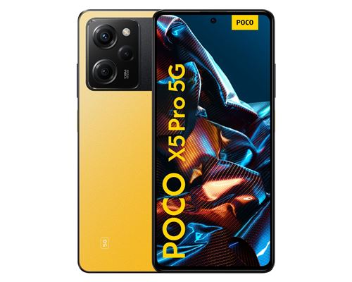 Smartphone Xiaomi Poco X5 Pro Double nano SIM 5G 6.67"" 256 Go Jaune État correct - Xiaomi reconditionné disponible sur Fnac