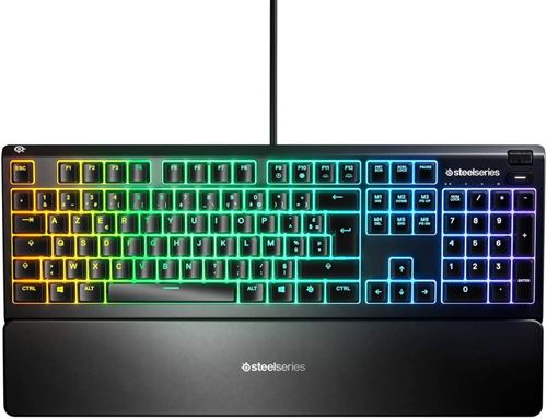 Acheter SteelSeries Apex 3 - Clavier - rétro-éclairé - USB - AZERTY - Français - commutateur : Whisper Quiet Gaming Switch État correct - 57,77 € SteelSeries Apex 3 - Clavier - rétro-éclairé - USB - AZERTY - Français - commutateur : Whisper Quiet Gaming Switch État correct - SteelSeries reconditionné disponible sur Fnac