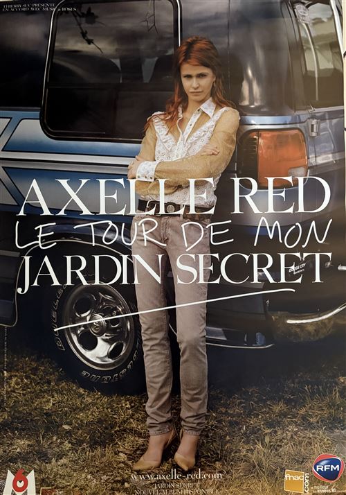 Affiche - Axelle Red - Le tour de mon jardin secret - 70x100cm État correct - N/A reconditionné disponible sur Fnac