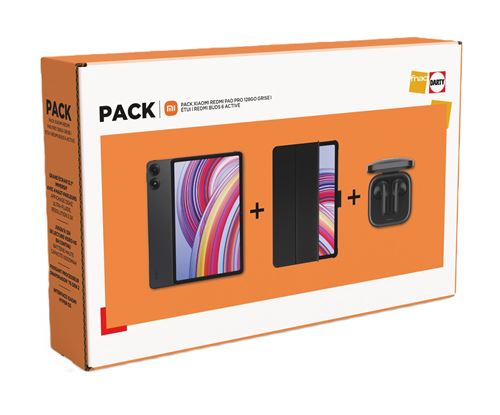 Acheter Pack Tablette tactile Xiaomi Redmi Pad Pro 12,1"" Wifi 128 Go Gris + Buds 6 Active Noir + Folio État correct - 300,99 € Pack Tablette tactile Xiaomi Redmi Pad Pro 12,1"" Wifi 128 Go Gris + Buds 6 Active Noir + Folio État correct - Xiaomi reconditionné disponible sur Fnac